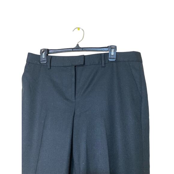 NWOT Talbots Italian Wool Flannel Windsor Black Pants Size 10 - Picture 2 of 10